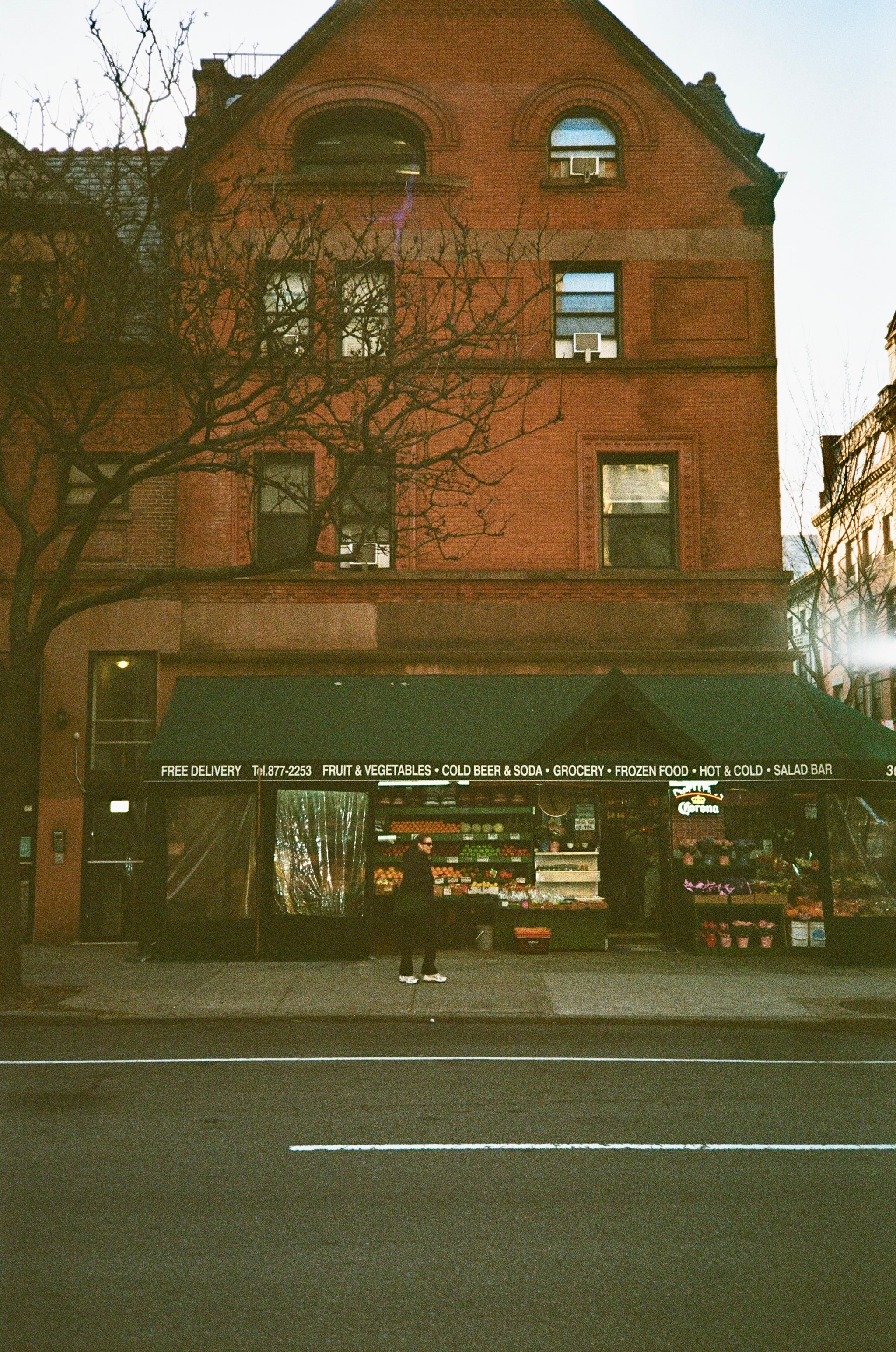 Film portrait — vertical frame, analog photography