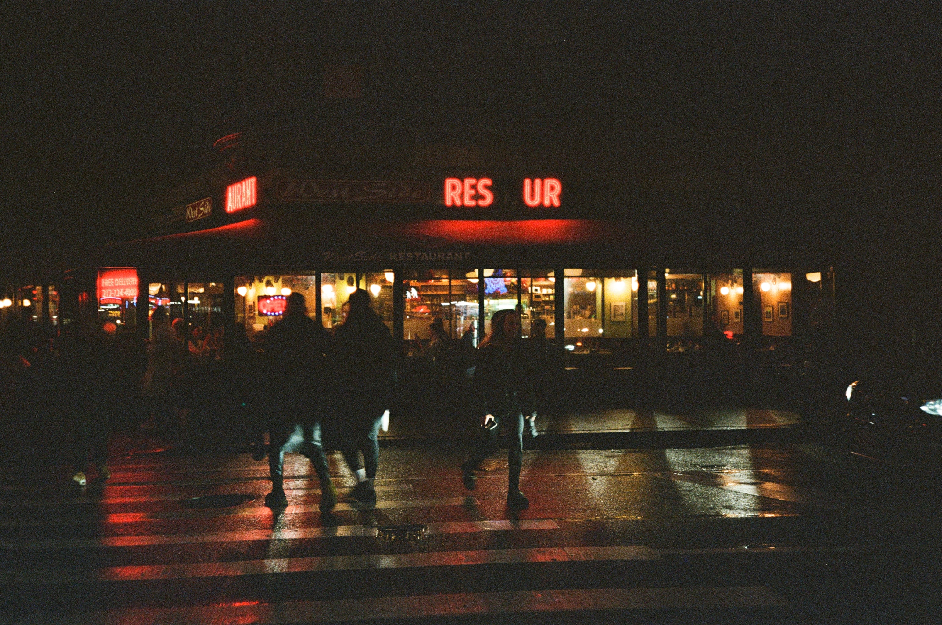 Film photograph — wide frame, color negative